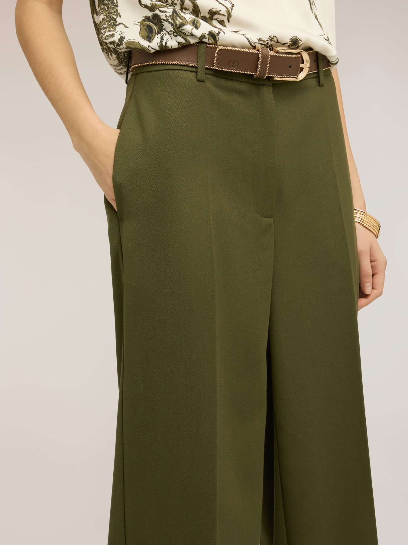 Palazzo pants in polyviscose image number 3