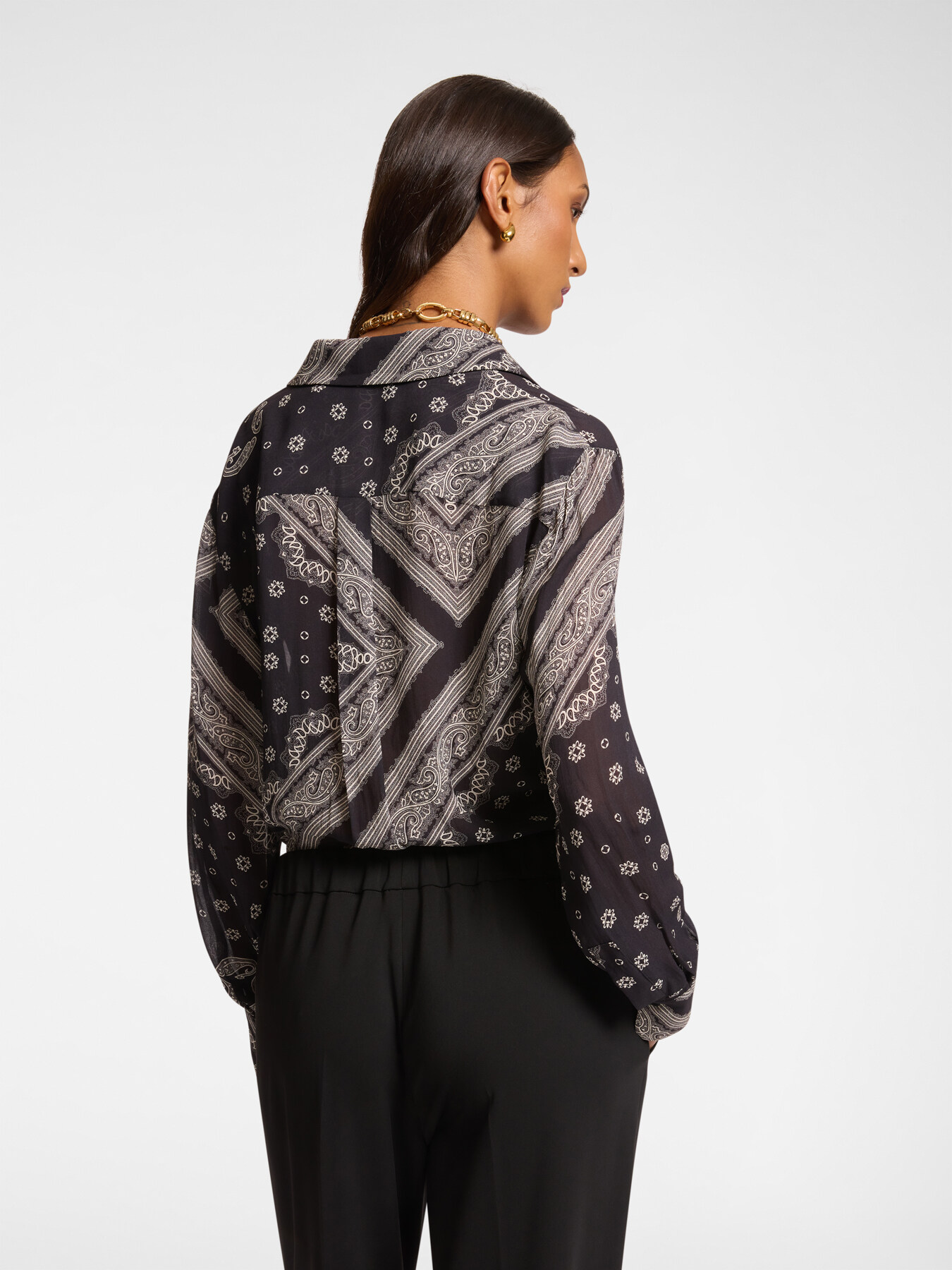 Camicia dalla stampa foulard image number 1