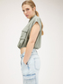 Cropped shirt with pockets image number 4
