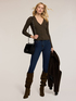 Cardigan a coste in maglia image number 2
