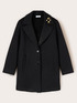 Cappotto in scuba con spilla gioiello image number 4