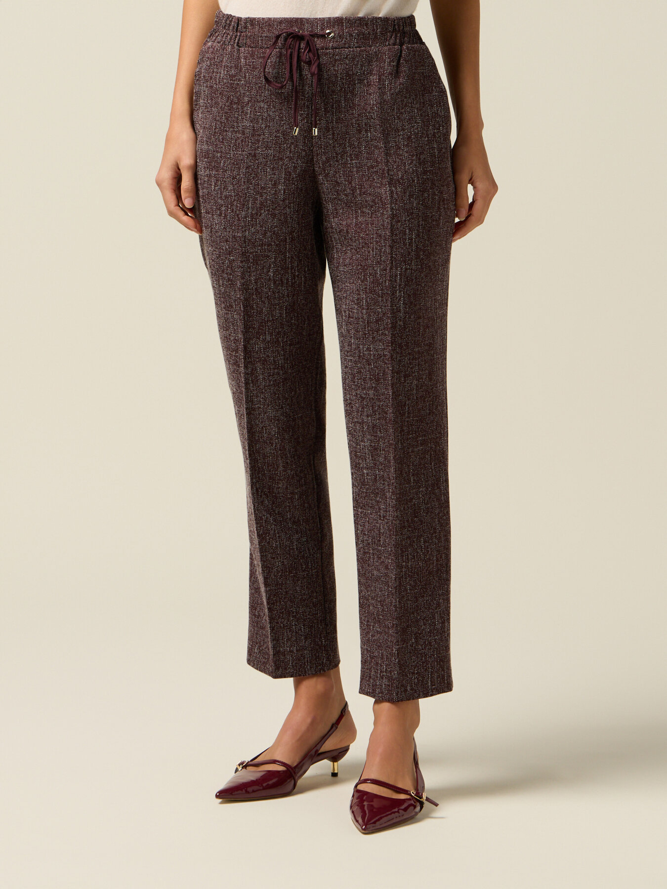 Joggers in tessuto m&eacute;lange image number 1