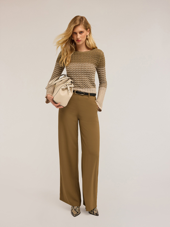 Chevron-Pullover mit Farbverlauf