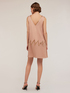 Embroidered viscose satin dress image number 1