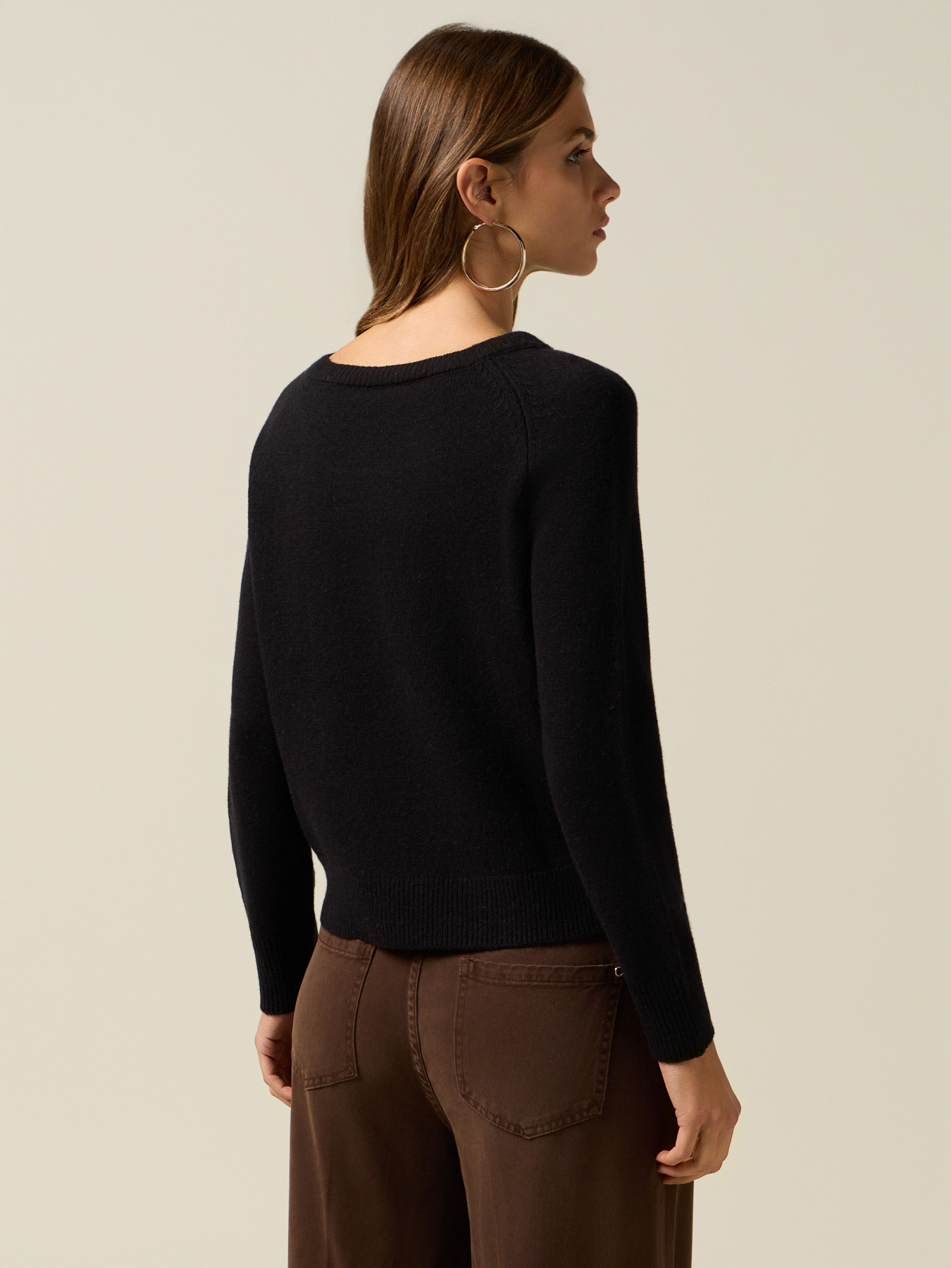 Maglia jacquard con castoni image number 1