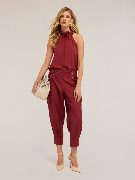 Top with ruffles