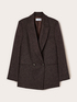 Strukturierter doppelreihiger Blazer aus Polyviskose image number 4