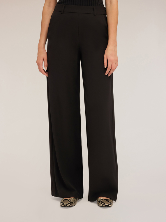 Palazzo-Hose mit seitlichem Band