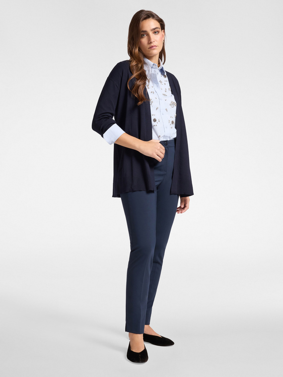 Pantalon slim fit en maille Milano