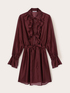 Vestito chemisier in voile con volants image number 4