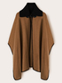 Poncho aus Stoff mit hohem Kragen image number 1