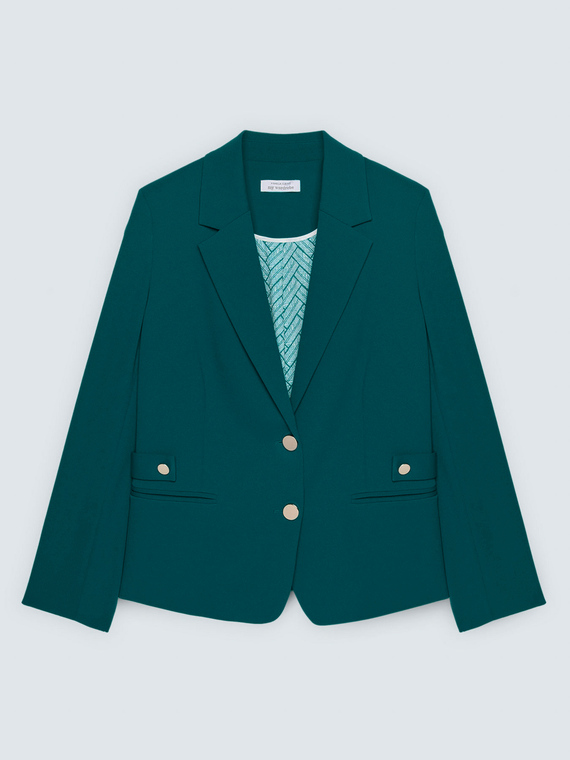 Kurzer Blazer aus Stretchstoff
