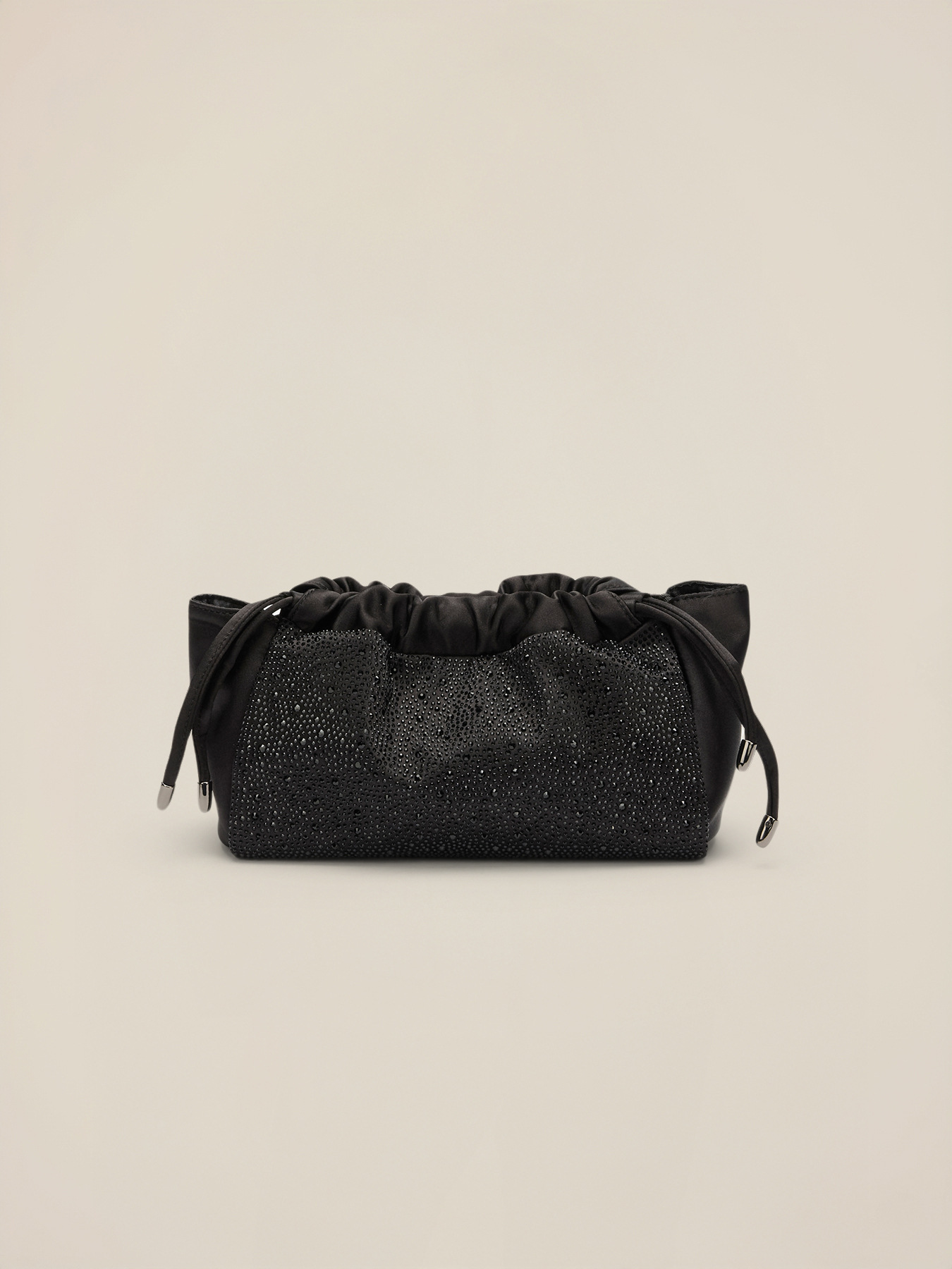 Borsa in raso e cristalli image number 2