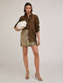 Sequin miniskirt with geometric design image number 0