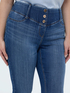 Jeggings aus Denim mit dekorativen Kn&ouml;pfen image number 3