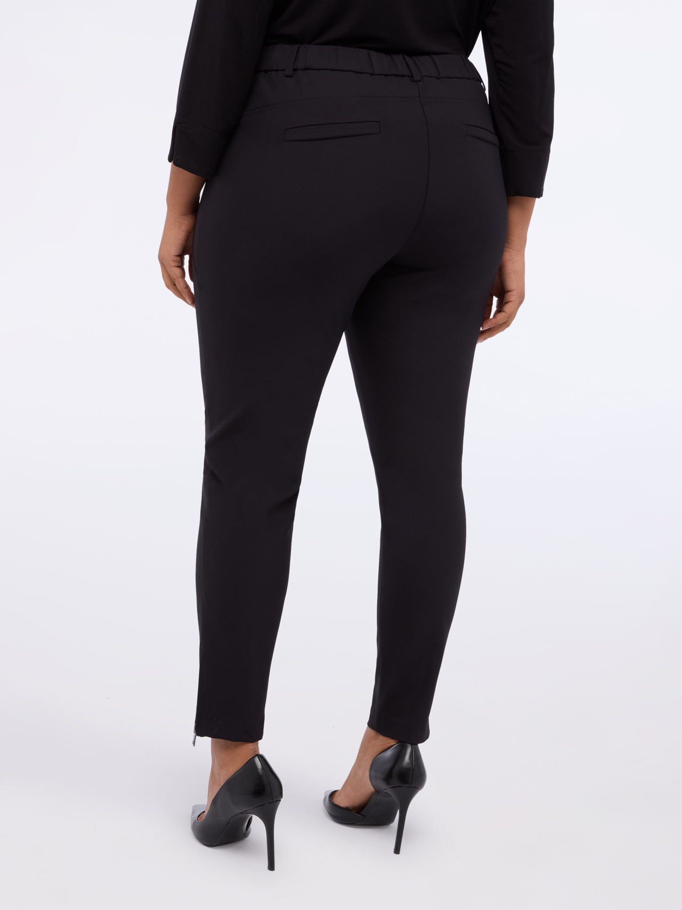 Pantalon skinny avec fermetures &eacute;clair d&eacute;coratives image number 1