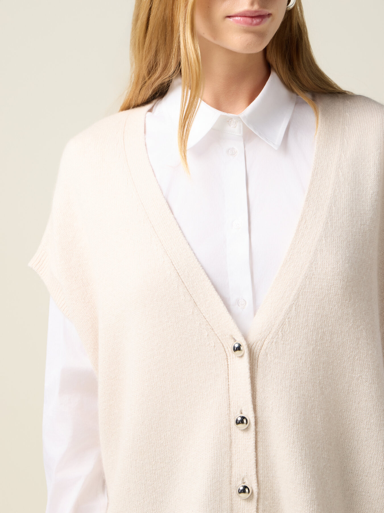 Cardigan maniche corte misto viscosa image number 2