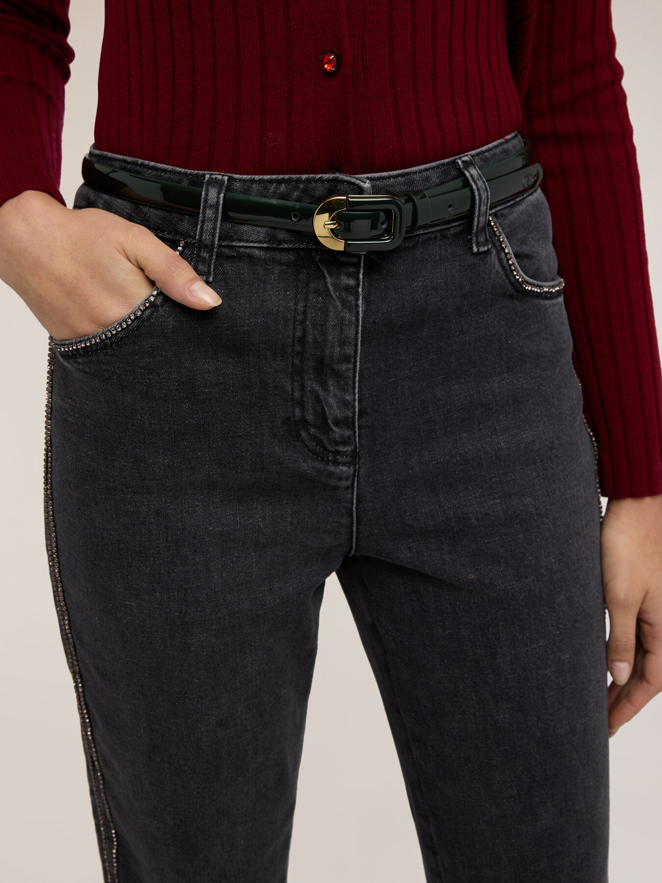 Ceinture avec boucle métallique image number 0