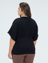 Viscose t-shirt with lace details image number 1