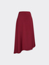 Asymmetrical skirt in stretch cady image number 4