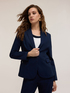 Blazer à simple boutonnage en coton technique image number 2