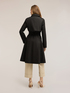 Mixed cotton drill trench coat with double belt image number 1