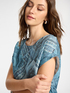 Blusa raso viscosa stampata image number 3