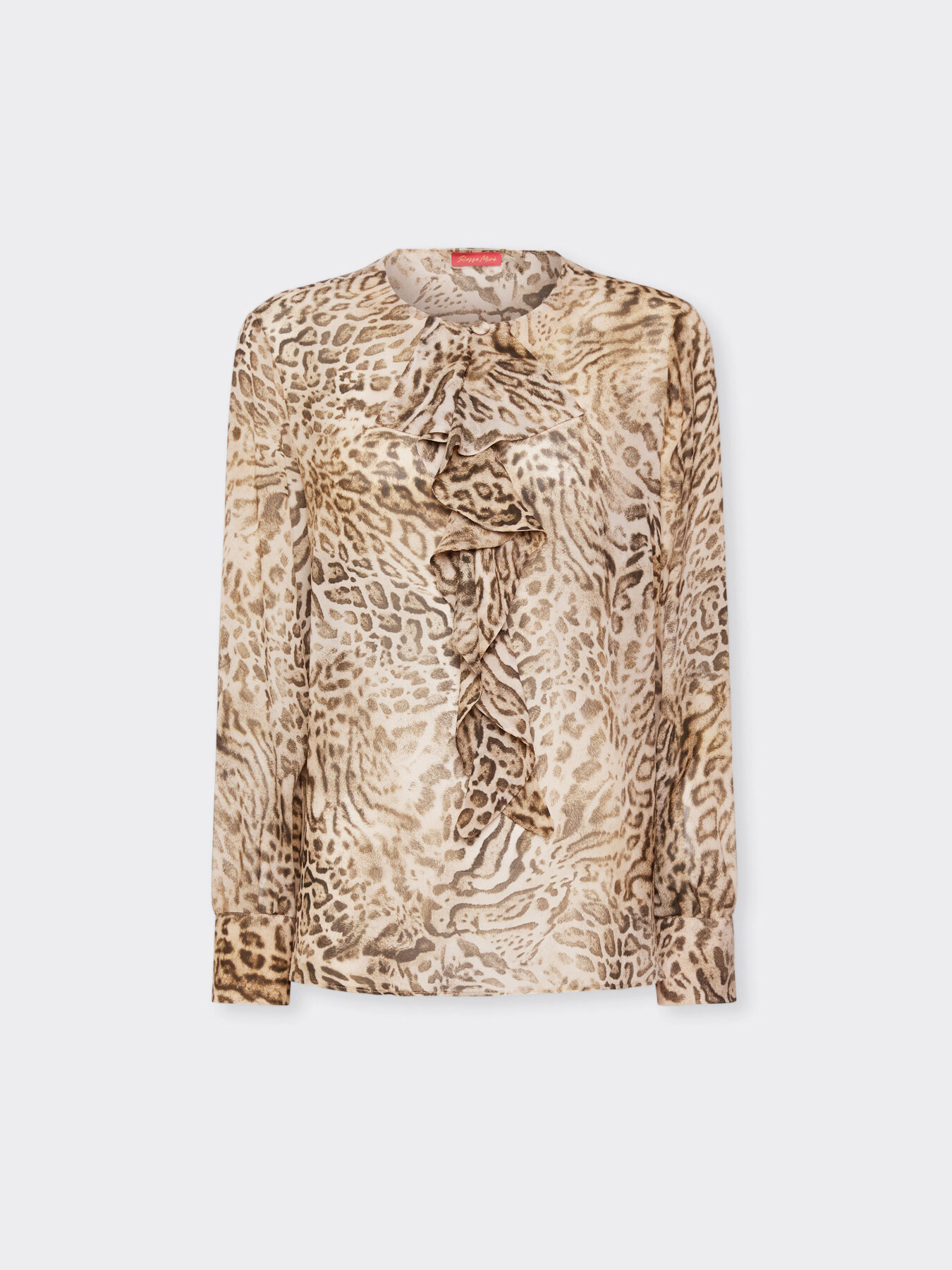 Chemisier &agrave; imprim&eacute; animalier avec jabot image number 4