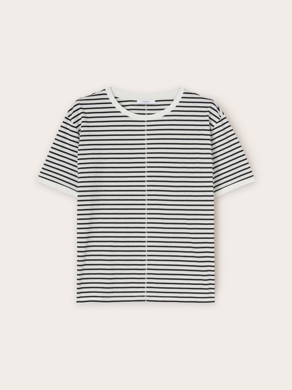 T-shirt en coton à rayures