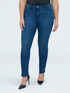 Jeans Skinny lavaggio blu effetto washed image number 3