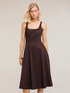 Flare dress in poplin with ajour&eacute; image number 2