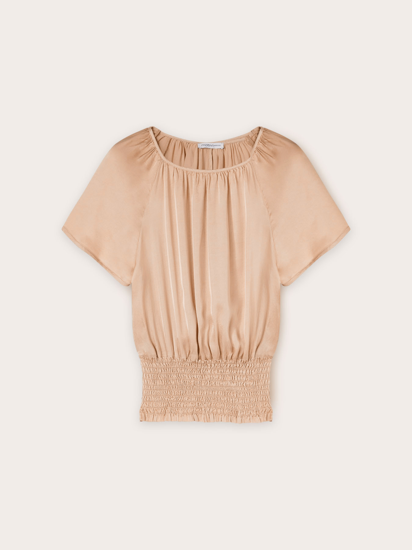 Satin blouse with back opening image number 3