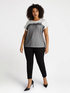 T-shirt in viscosa LENZING™ ECOVERO™ con tulle image number 0