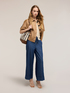Cropped Palazzo-Jeans mit Kordelzug image number 3