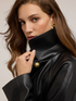 Veste longue en tissu enduit image number 3