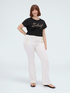 T-Shirt aus Baumwolle mit Soleil-Schriftzug image number 0