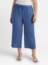 Linen and jersey trousers with laces image number 2