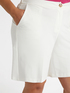 Pantaloni bermuda in punto Milano image number 3