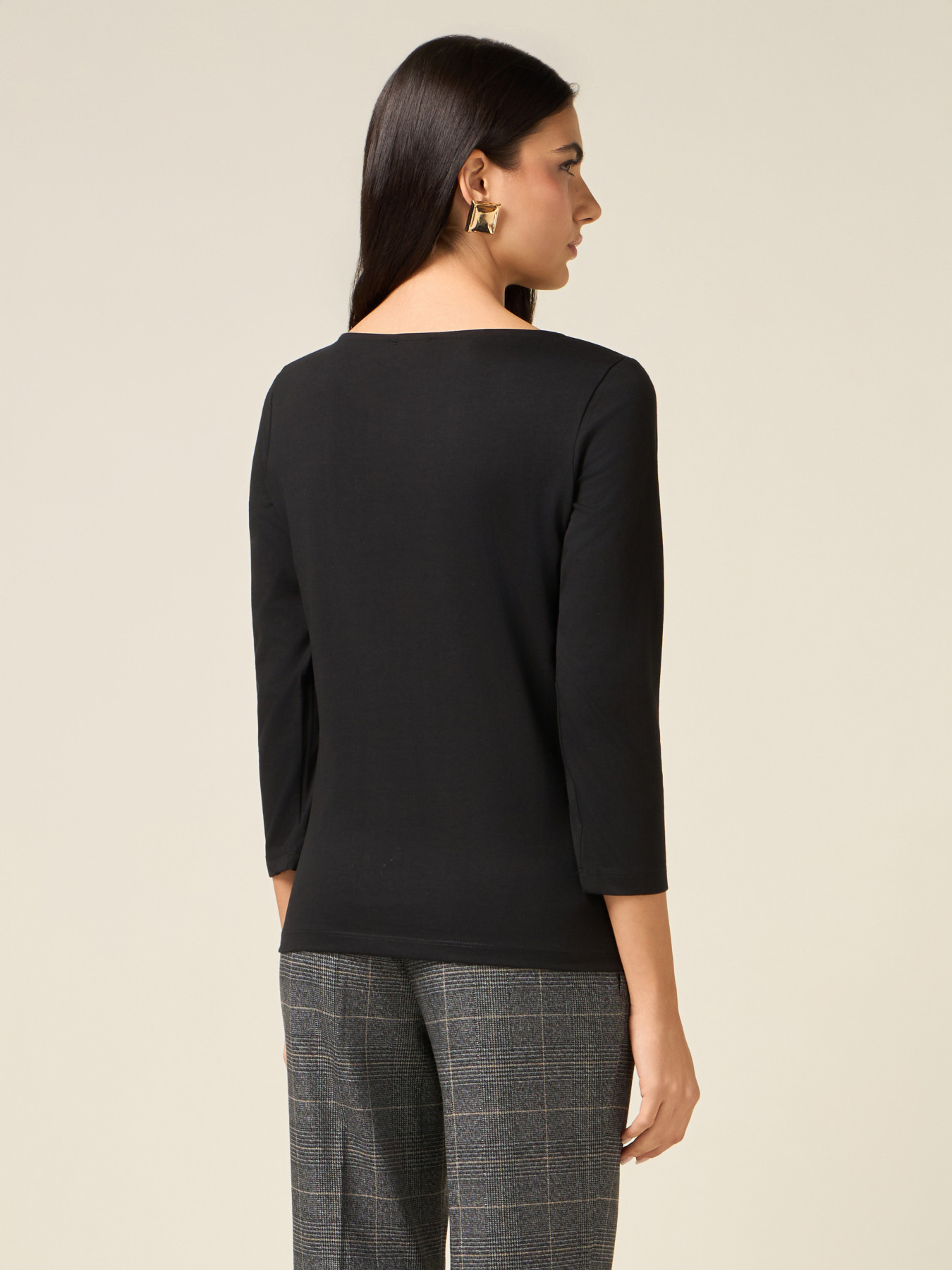 T-shirt in cotone con applicazioni image number 1