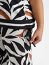 Bluse mit Blätterprint image number 3