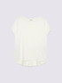 T-shirt bimaterica con scollo tonto e maniche kimono image number 3