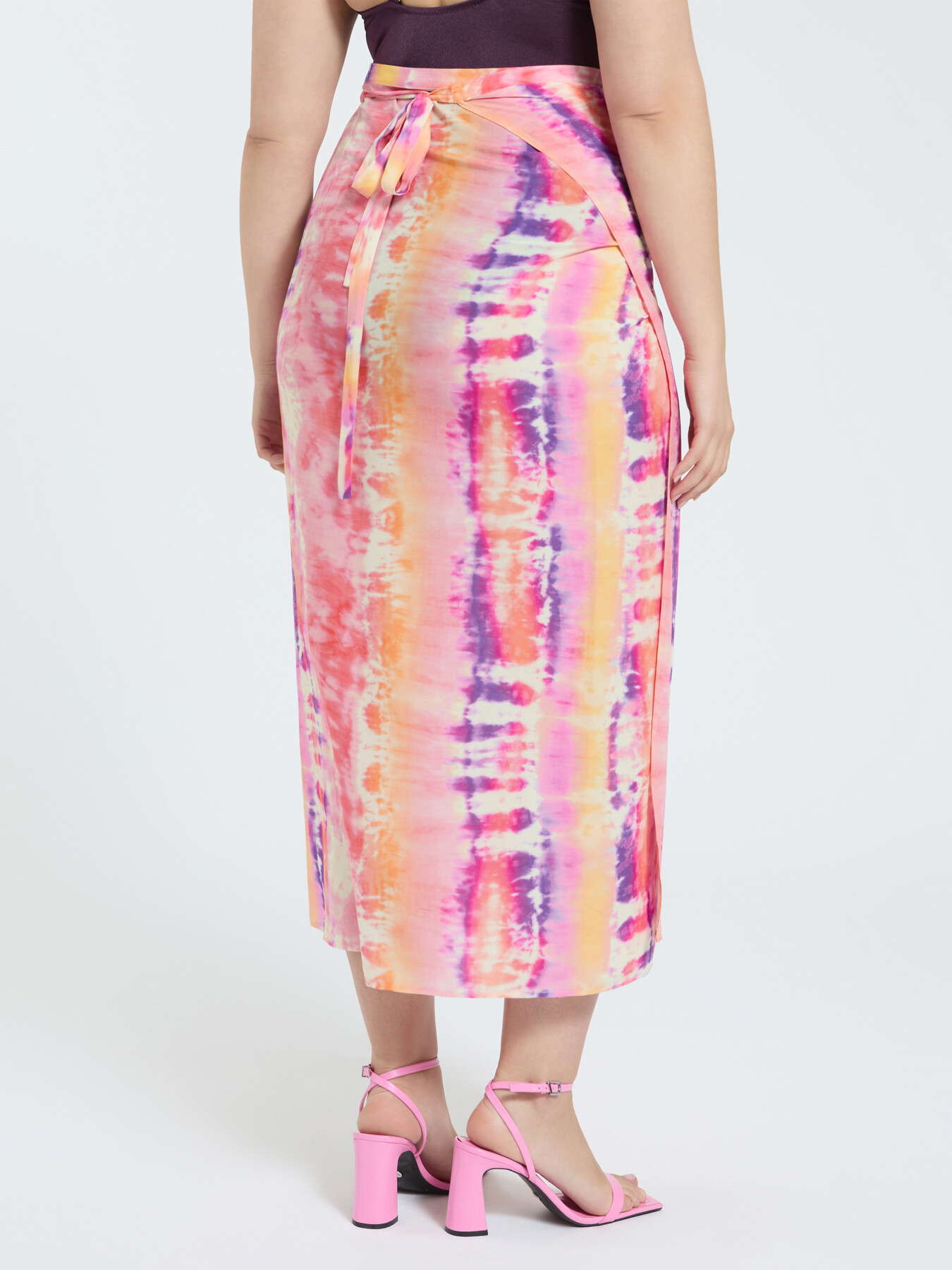 Pareo aus Viskose mit Tie-Dye-Print image number 1