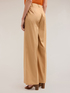 Wide leg cotton trousers image number 1