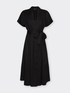 Flare dress with belt image number 4