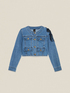 Giubbotto in denim con applicazioni image number 4