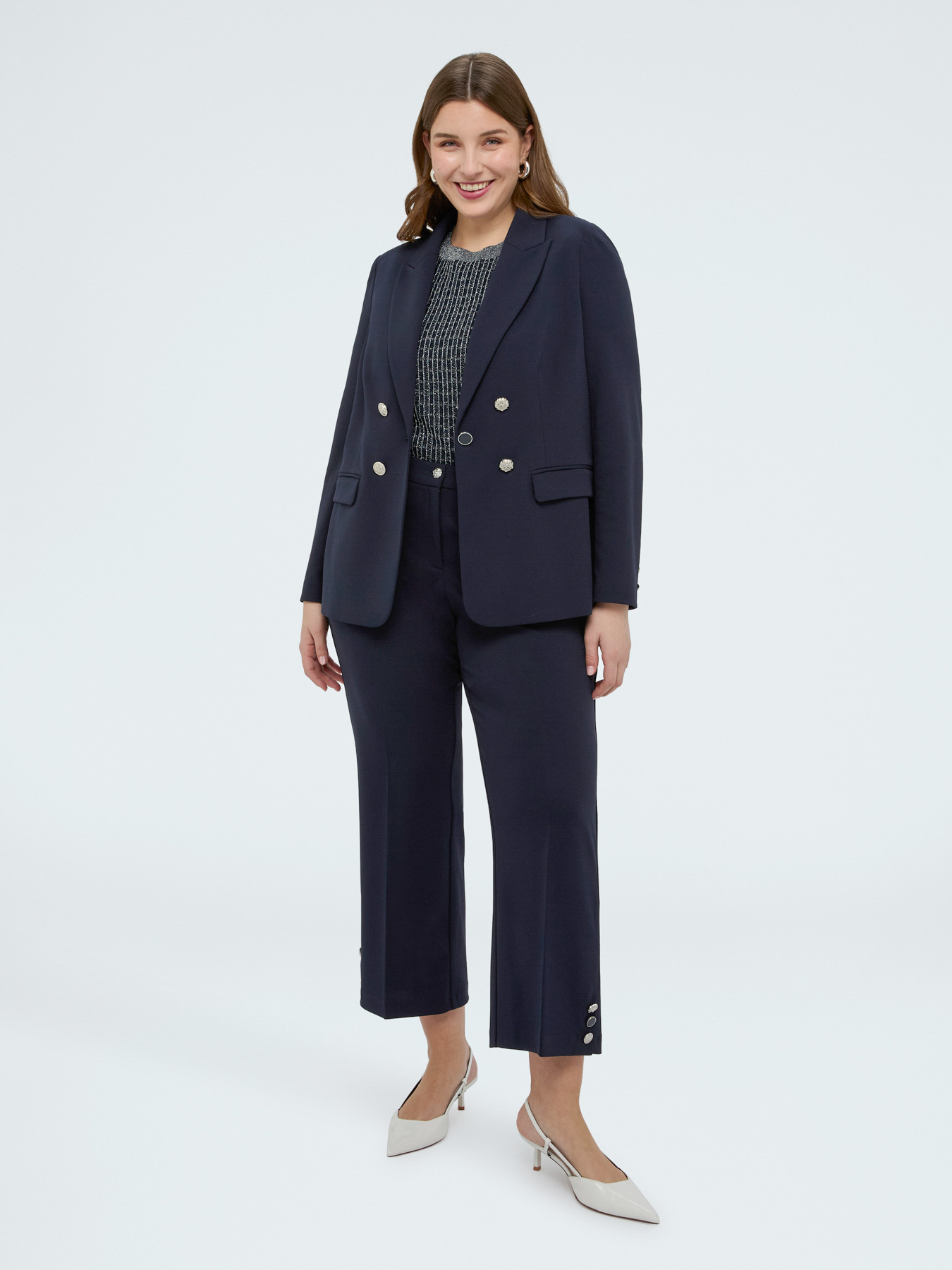 Cropped-Hose aus Stretch-Gewebe image number 2