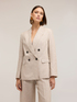 Doppelreihiger Blazer aus Leinen image number 2