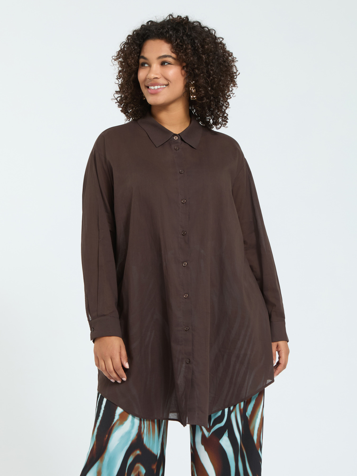 Chemise longue en coton image number 0
