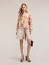 Blouse in silk blend chiffon with print image number 2