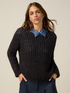 Maglia misto mohair con paillettes image number 0